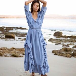 Free People Shore Chic Maxi Dress, NWT, Size M